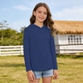 thumbnail image 7 of Fozruso Kids Long Sleeve Shirt Summer Hooded Sun Top for Boys And Girls Outdoor Play and Casual Activewear, 7 of 7