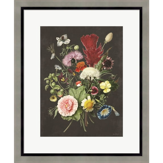 Great Art Now Vintage Bouquet by Lettered & Lined, Framed Wall Art, 19W x 23H