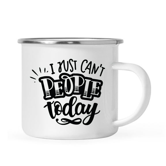 Koyal Wholesale Funny Mother's Day Stainless Steel Campfire Coffee Mug, I Just Can't People Today
