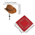 thumbnail image 3 of Hesai Funny Porch Goose Decoration Set Silly Goose on The Loose Hangings Sign Cowboy Goose Outfit with Cowboy Hat and Red Bandana for 23" Cement/Plastic Goose Outdoor Statue Patio Yard Lawn Art, 3 of 5