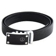 thumbnail image 3 of FEDEY Mens Classic Leather PEACE Statement Ratchet Belt w Automatic Buckle, 3 of 8