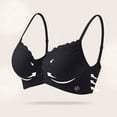 thumbnail image 4 of Bras for Women, Backless Seamless Push-Up U-Shaped , Solid Color with Adjustable Straps, Lace Splicing, 4 of 6
