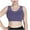 Purple, variant on Women's Sports Bra Full Figure No Bounce Plus Size Camisole Wirefree Back Close Running One-Piece Fixed Cup Bra