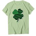 thumbnail image 4 of Pompotops Blouse Décontractée pour Femmes Imprimée pour la Saint-Patrick à Manches Courtes et Col Rond, 4 of 5