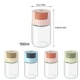 thumbnail image 3 of Bouteille d'Épices Quantitative Antipoussière et Anti-Humidité Poivre Restaurant Cantine Rangement Sucre Intérieur Rond Rangement Pot à Assaisonnement Contenant en Verre Accessoires Rose, 3 of 9