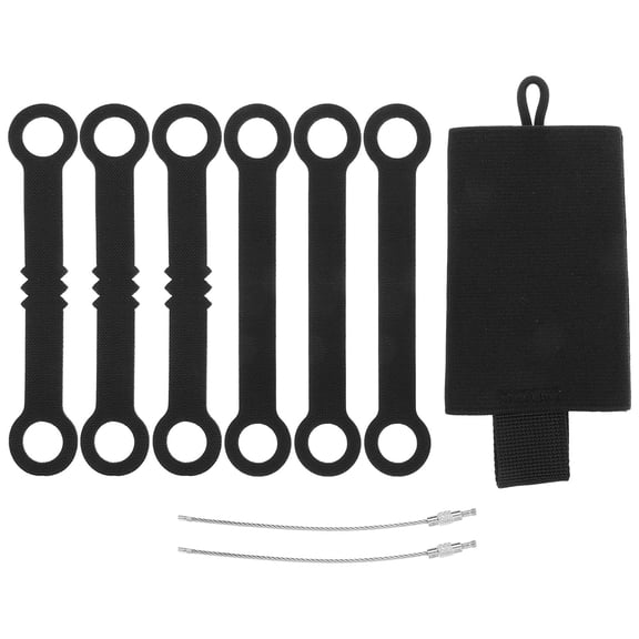 WHAMVOX Durable Nylon Glow Stick Holder Bag for Hiking with Black Color and Multifunctional Design 1 Set