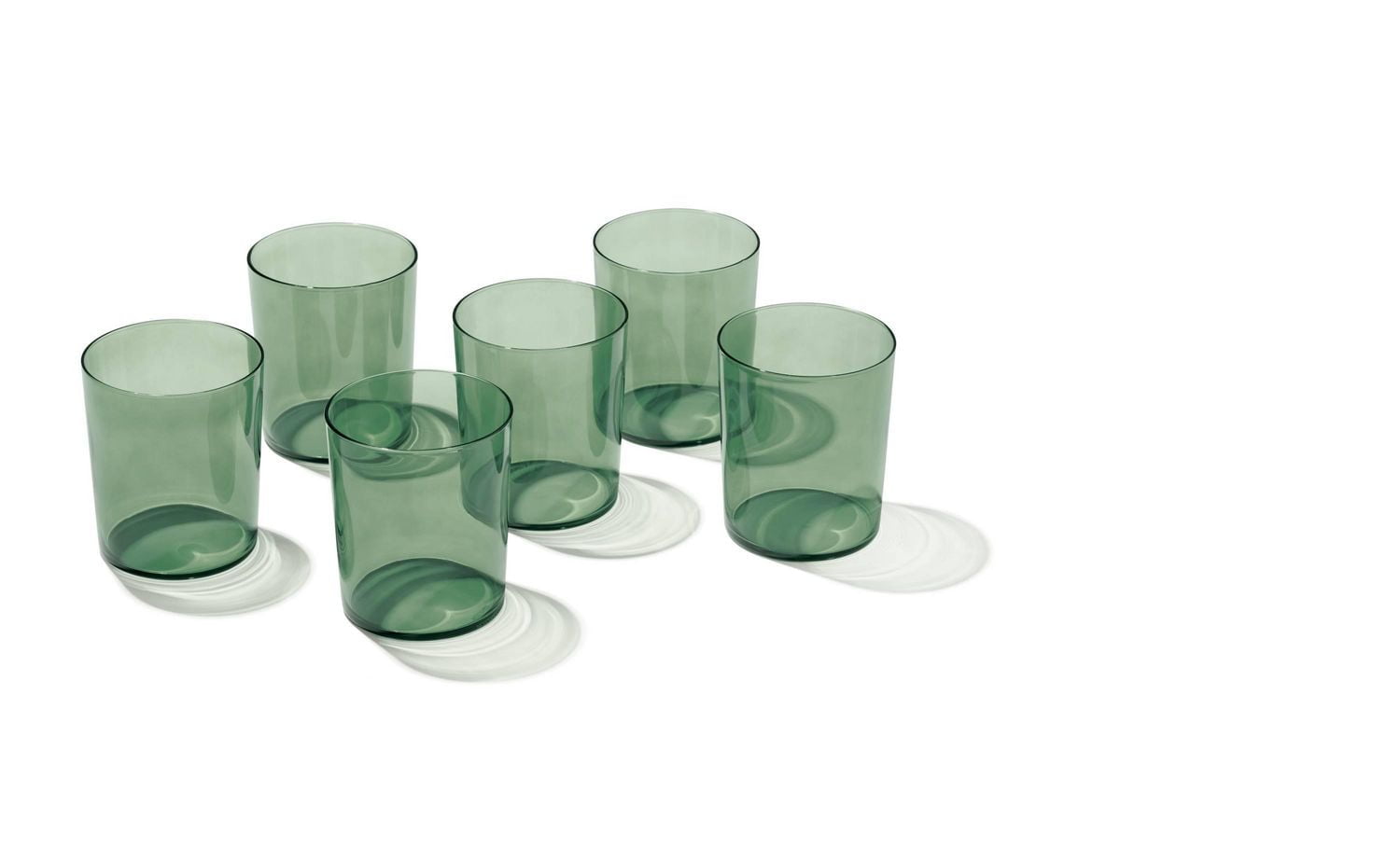 Verre haut empilable vert ONEIDA MERRY & BRIGHT