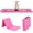 Pink, variant on CL.HPAHKL Folding Gymnastics Mat 2'x6'x2'' Portable Lightweight Tumbling Mat for Kids Adults Yoga Home Gym Fitness, Purple