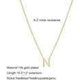 thumbnail image 6 of Initial Necklaces for Women, 14k Gold Plated Dainty Gold Letter Necklace Tiny Initial Pendant Necklace Cute Letter Name Choker Necklaces for Women Simple Gold Jewelry for Women Gifts, 6 of 6