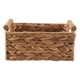 thumbnail image 1 of Cestas de mimbre pequeñas para organizar el baño, cestas de jacinto para almacenamiento, cesta de almacenamiento de mimbre con mango de madera, 1 of 6