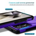 thumbnail image 6 of Case for Samsung Galaxy S24 Ultra 5G 6.8" with Invisible Fold Holder Stand, MagSafe Magnetic Wireless Charging,Sliding camera casing,Shockproof Dropproof Tough Rugged Protective Case Cover,Purple, 6 of 10