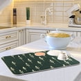 thumbnail image 6 of Yayeee Dish Drying Mat for Kitchen Counter 16"x18" Microfiber Absorbent Pad, Dark Green Plants, 6 of 7