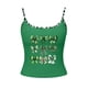 thumbnail image 4 of Camisetas de Verano para Mujeres sin Mangas Impresas con Cuello en U Blusas de Poliéster Moda Casual Longitud Regular Cuello en V Manga Corta Lavado en Frío, 4 of 6