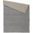 thumbnail image 3 of Modern Indoor Rectangular Carpet, Pad, Mat Yara Grey Shag 4' x 6' Rug, 3 of 7