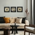 thumbnail image 2 of LuxenHome 3-Piece Modern Black & Gold Abstract Metal Wall Art Set, Contemporary Home Decor, 2 of 11