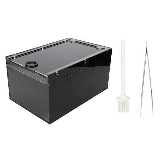 ZOUSSIQI Reptile Tank Insect Lizard Transparent Breeding Box Vivarium Lid Reptile Pet Terrarium(S) CW1110#1527
