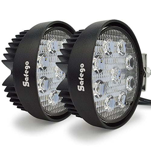 Safego 27W LED WORK LIGHT Spot Offroad Driving Lamp 4X4 ATV Truck Boat Bulb 12V