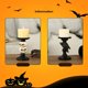 thumbnail image 4 of Skull Candle Holder, Halloween Candle Holder Decoration, Black Resin Candle Holder Gothic Horrifying Raven Decorative Candle Holder for, 4 of 5