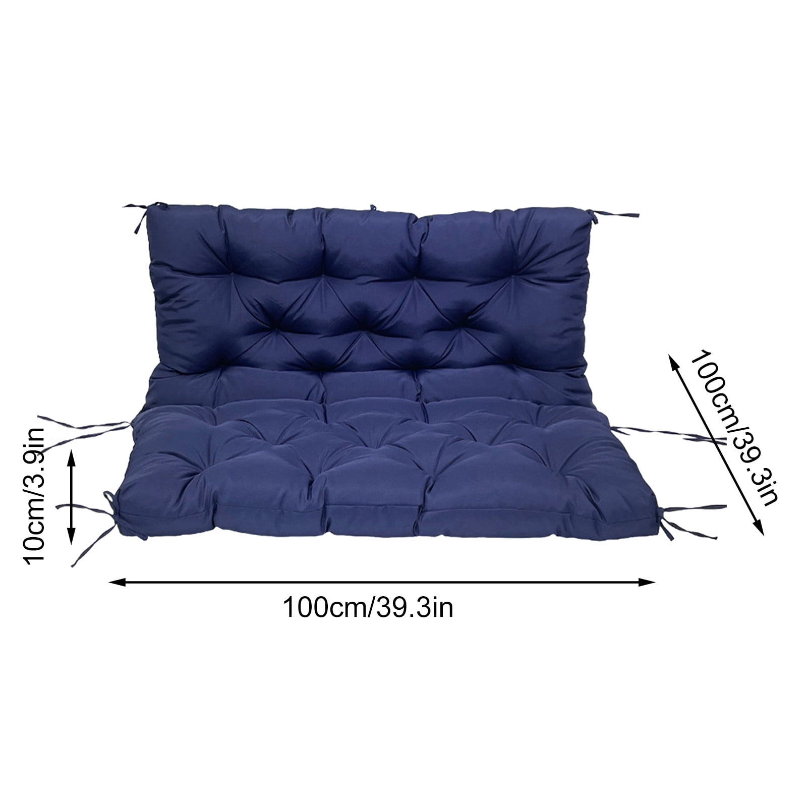 YIMWNYI Outdoor Porch Cushions Waterproof 3 Seater Chair Cushions Thick Patio Furniture Cushions Replacement for Garden, Non-slip Easy to Clean, Stylish Patterns, Weather Resistant