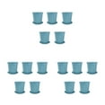thumbnail image 4 of Baohd 5pcs/set Premium Orchidée Soin Clair Pot de Fleurs en Plastique avec Ventilation Bleu 3Set, 4 of 6