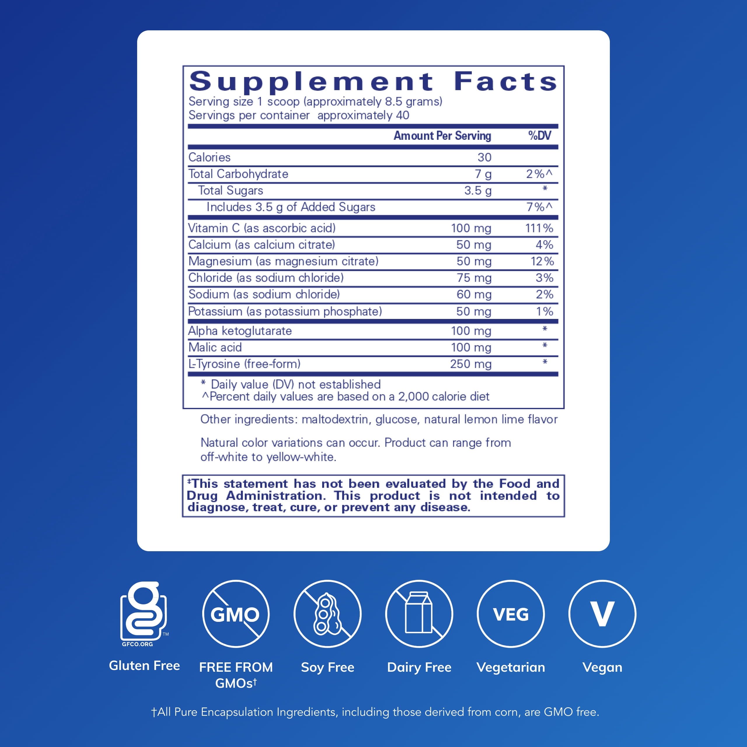Pure Encapsulations Electrolyte Energy Formula | Hydration Supplement for Muscle Recovery, Minerals, Mental Focus, and Working Out* | 12 Ounces