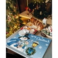 thumbnail image 6 of Christmas Placemats Set of 6, Snowman Place Mats Bird Snowflake Street Lights Placemat Table Decoration for Kitchen Table Dinner Xmas Holiday Party Home Decor Indoor Outdoor 13x19 Inch, 6 of 9