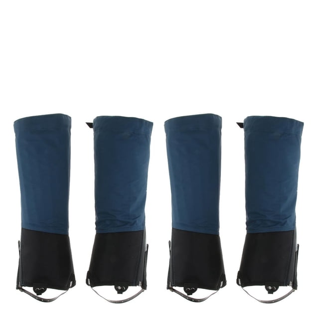 4pcs nieve impermeable pierna polainas cubierta zapatos botas caminar Azul l Cola Calzas para caminar