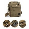 thumbnail image 7 of Walbest Men's Canvas Messenger & Shoulder Bag, Khaki, 7 of 7