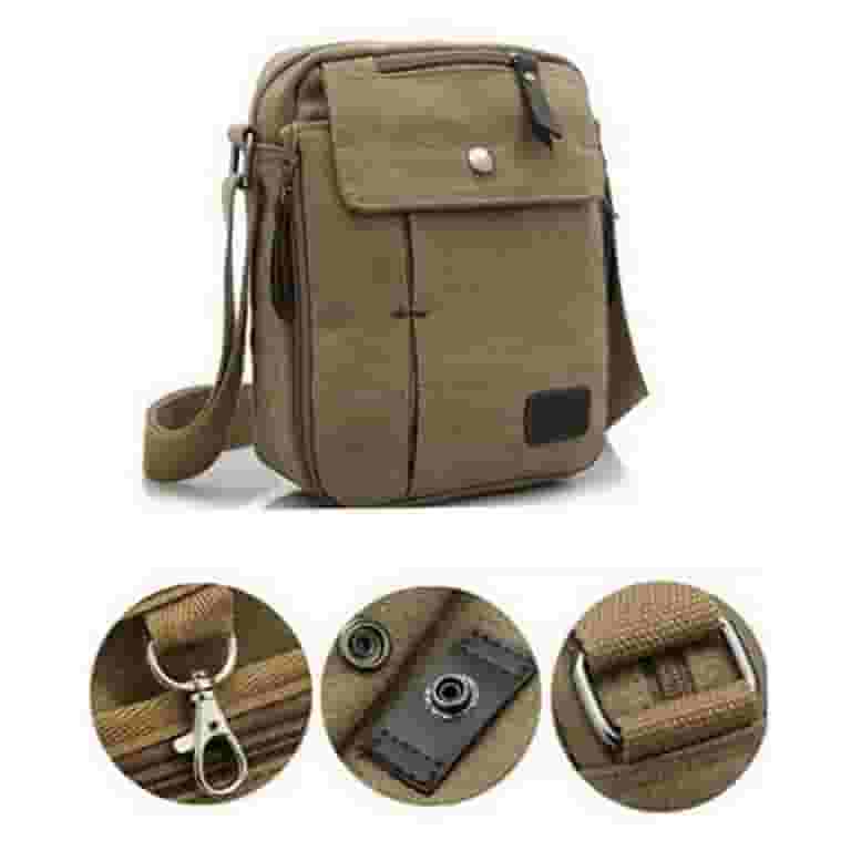 Walbest Men's Casual Canvas Crossbody Bag, Outdoor Sling Walbest Men's Casual Canvas Crossbody Bag, Outdoor Sling