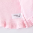 thumbnail image 4 of Miaeowve Baby Girls Cardigan Bolero Sweater Toddler Bolero Shrug Toddler Long Sleeve Soft Button Pink 90, 4 of 5
