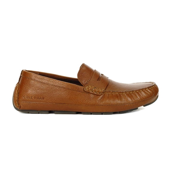 Cole Haan Men's Wyatt Penny Driver British Tan/Nicotine Leather Loafers C38480 - 7