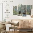thumbnail image 5 of Elephant Stock An Evening Out Blue Wall Art - Horizontal Multi Panel Canvas - Living Room Wall Decor - City Multi Panel - Blue And Green Decor By Julia Purinton - 75" x 48", 5 of 8