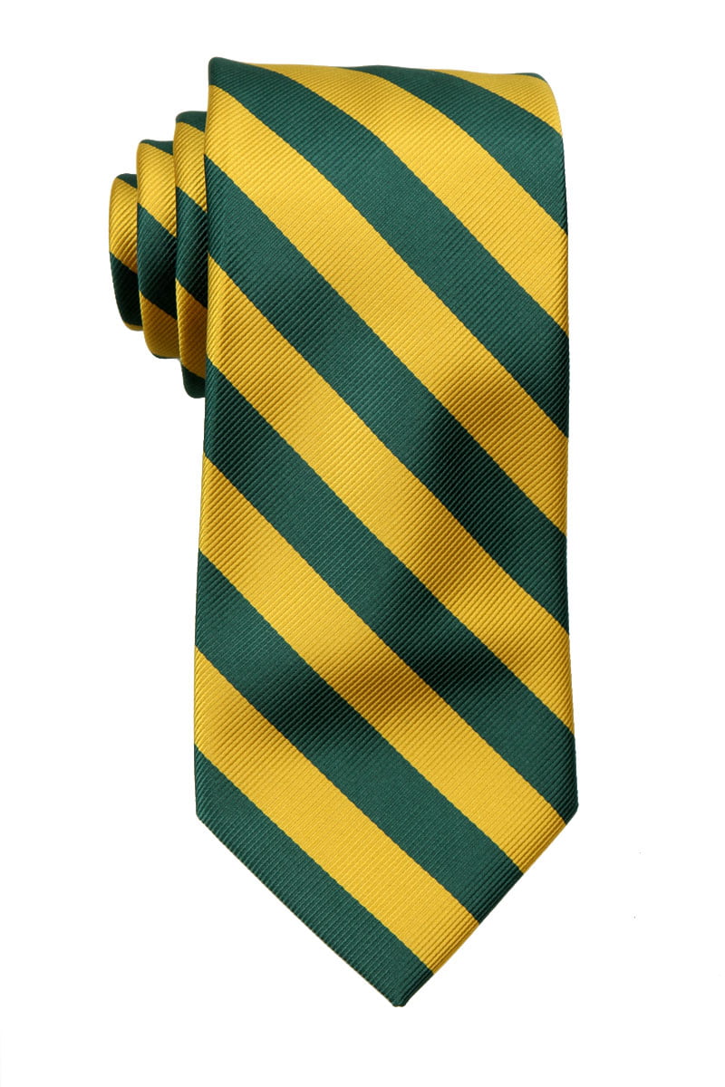 Extra Long Royal and Black Collegiate Striped Men's Tie Necktie Schools Ties 