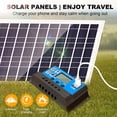 thumbnail image 5 of Cargador de BateríA del Panel Solar 30W 12V + Controlador 40A para RV Coche Casa Camping, 5 of 5