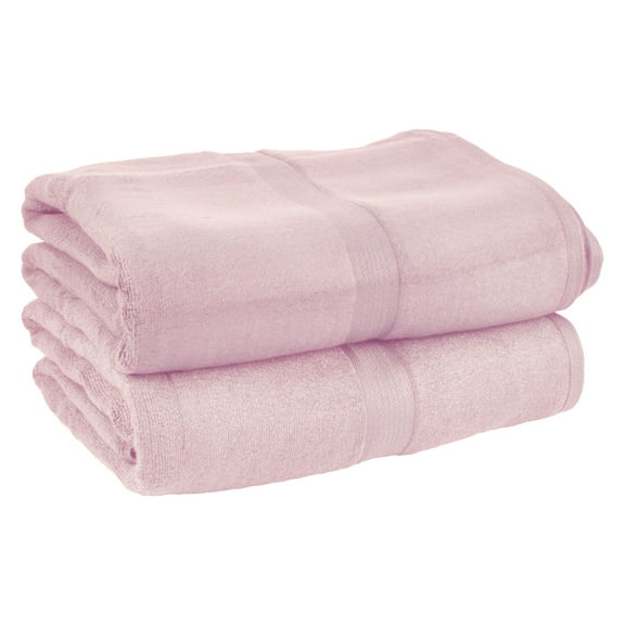 Silky Soft Oversized Bamboo Beach Towels for Adults / Bath Sheet - Extra Strong Blend - Pink - 1