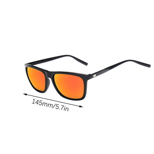 jovati Lunettes de Soleil Super Sombres pour Hommes Lunettes de Soleil Tendance pour Hommes Lunettes de Soleil Colorées à Mercure Réfléchissant Lunettes de Soleil pour Photo de Rue