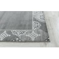 thumbnail image 4 of Newport Collection - Gray Abstract Bordered / Border Area Rug, 4 of 5