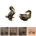 thumbnail image 5 of 1 Pair Mandarin Duck Sculpture Brass Statue Decorative Ornament Living Room Decoration, 5 of 5