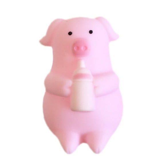 Cute Pink Cartoon Pig Squeezing Screaming Venting Piglet Bottle Pig Doll Cute Venting
