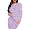 thumbnail image 2 of Conjunto de Pijama para Mujer Shendy Vendy Manga Larga Cuello Redondo con Estampado Transpirable, 2 of 4