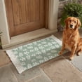 thumbnail image 3 of Kitchen Runner Rugs, Classical Leaves Simple Figure 2'x3' Throw Rug with Tassels, Pastoral Leaf on Green Washable Soft Floor Carpet Runner for Hallway Bedroom Bathroom Laundry Room, 3 of 9