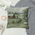 thumbnail image 2 of RUIYC Decorative Throw Pillow Cover Scenery Rural Old Hand Drawn Vintage Valley Cute Soft Cushion Cover Case for Couch Bedroom Car, 2 of 5