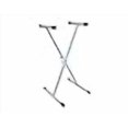 thumbnail image 3 of Mr. Dj KS100W Adjustable Metal Music Keyboard Electronic Piano Dual Tube X Stand Standard Rack, White, 3 of 4