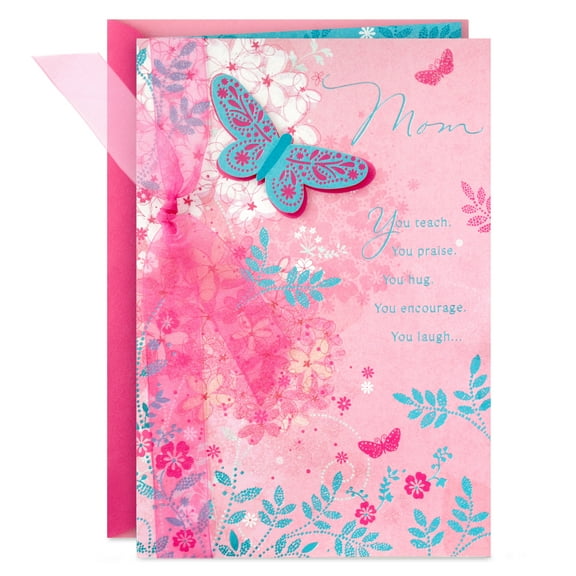 Hallmark Birthday Card for Mom (Thankful For You Butterfly)
