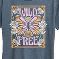 thumbnail image 3 of Instant Message - Wild And Free Butterfly - Women's Short Sleeve Graphic T-Shirt, 3 of 6