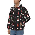 thumbnail image 3 of Naloa Christmas Tree and Gold Socks Men’s Hoodies, Zip up Hoodie, Sweatshirts,Hoodies for Men Sizes S-3XL-XX-Large, 3 of 5