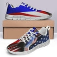 thumbnail image 4 of Puerto Rican American Flag Shoes for Men Women Running Shoes Lightweight Walking Sneakers Mesh Athletic Sport Shoes White Size 11, 4 of 5