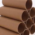 thumbnail image 5 of Rollos de papel de 12 piezas para manualidades tubos de cartón marrón artesanías de bricolaje, 5 of 5