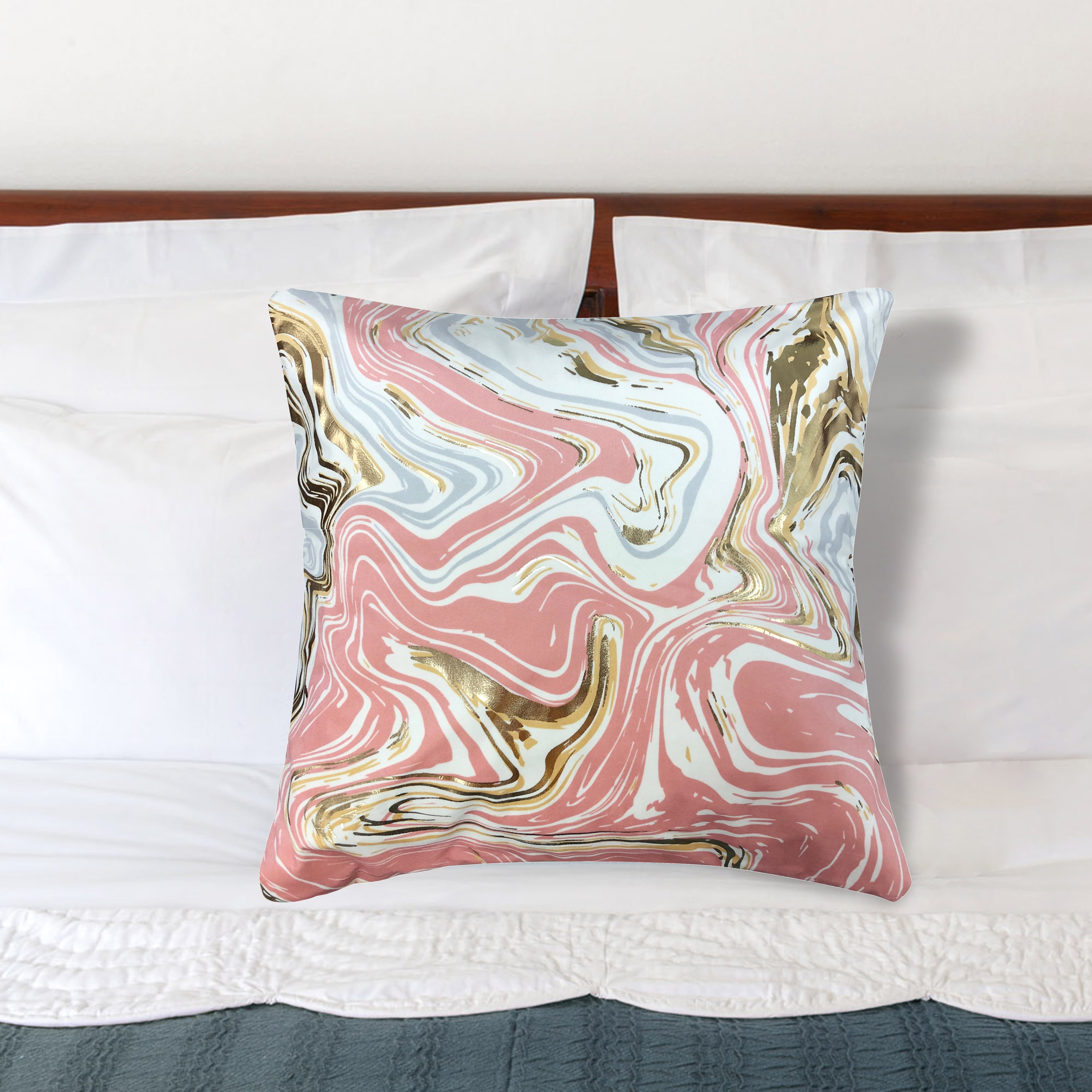 Malee Marble Pillow Teal