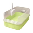 thumbnail image 3 of Bvdfgk Cat Litter Tray Cat Litter Box Pet Accessories Semi Closed with Cat Litter Spade Green, 3 of 9